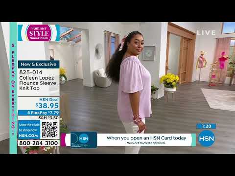 Colleen Lopez FlounceSleeve Knit Top