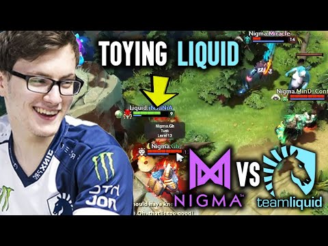 How Team Nigma Toying With Team Liquid And Won The Game - No Mercy Dota 2