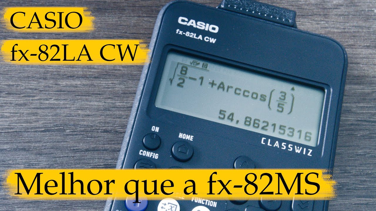 Calculadora Científica CASIO fx-82LA CW: simples, mas melhor que a fx-82MS