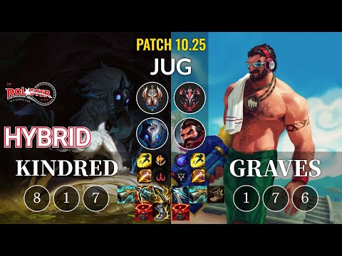 KT HyBriD Kindred vs Graves Jungle - KR Patch 10.25