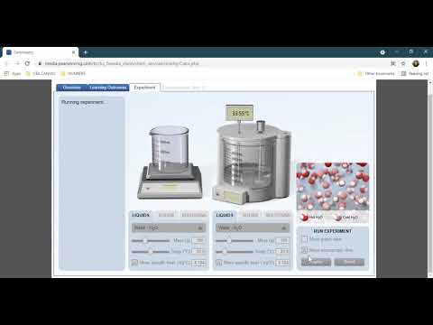 Calorimetry Virtual Simulation Walkthrough