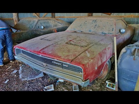 BARN FINDS! 1969 Dodge Charger R/T, 1968 Charger R/T and 68 Charger!