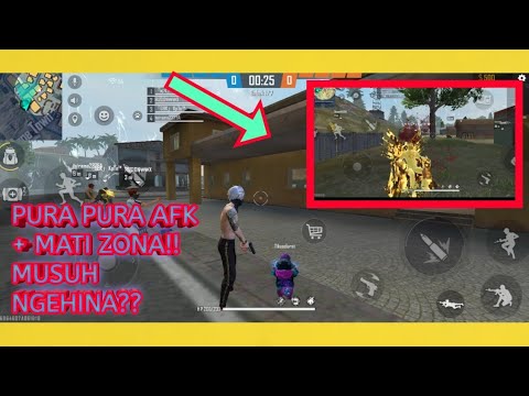 Pura pura AFK dan mati zona!!! Musuh sampai ngehina??#Freefire