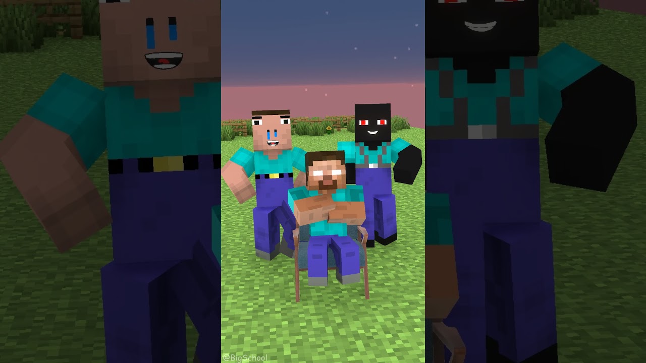 Challenge to build the house with Herobrine, Noob, FV LB, and Steve 😁👍