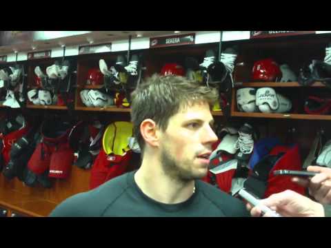 Carolina Hurricanes Nathan Gerbe after 3-2 loss to Canucks, 12/1/13