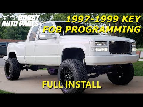 2015+ Style Chrome Key Fob Programming Guide for (1997-1999) GM Trucks - Boost Auto Parts