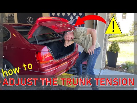 DIY: How to adjust your trunk opening and closing speeds (LEXUS GS400 shown).