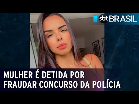 Candidata em concurso público é pega com minicâmera e equipamento de escuta | SBT Brasil (27/11/23)