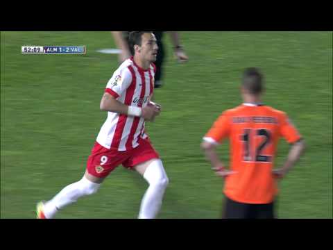 Gol de Óscar Díaz (1-2) en el UD Almería - Valencia CF - HD