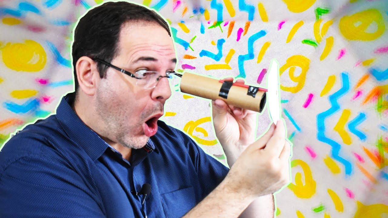 Como fazer um CALEIDOSCÓPIO  usando PAPELÃO e ESPELHO