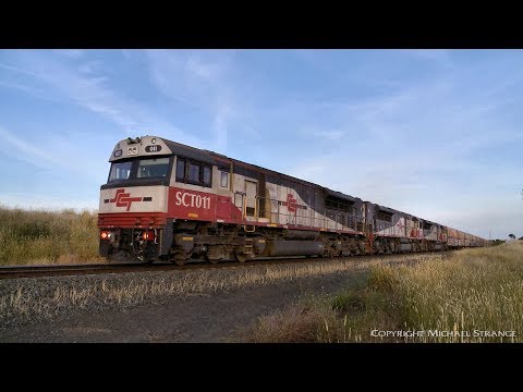 1MP9 SCT Mile Long Mixed Freight Train - PoathTV Australian Railways