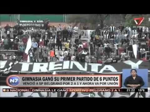Gimnasia (M) 2 - Sportivo Belgrano (SF) 1. Fecha 35. B Nacional 2015.