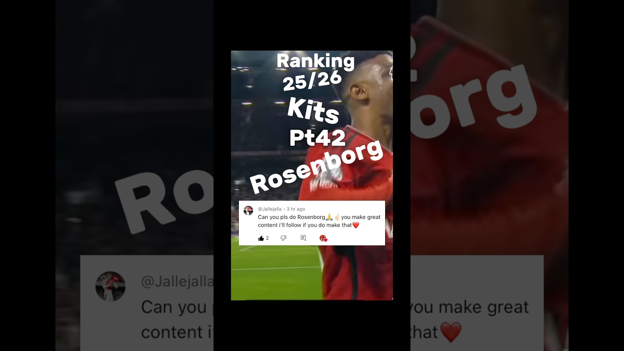 Ranking 25/26 kits pt42 Rosenborg #football #rosenborg