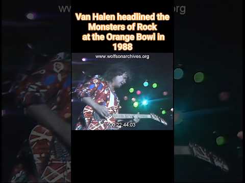 Thumbnail for VH unseen video of the day!“Incredible find! 🤩 A 1988 video featuring Van Halen at Monsters of Rock by Van Halen