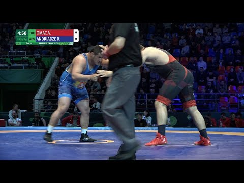 Final 7-8 FS - 125 kg: A. OMAC (TUR) v. R. ANDRIADZE (GEO)