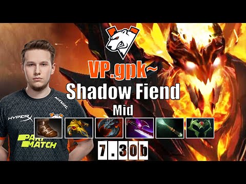 Shadow Fiend Mid | VP.gpk~ | CRAZY SHADOWRAZES 3 RAZES 1 KILL | 7.30b Gameplay Highlights