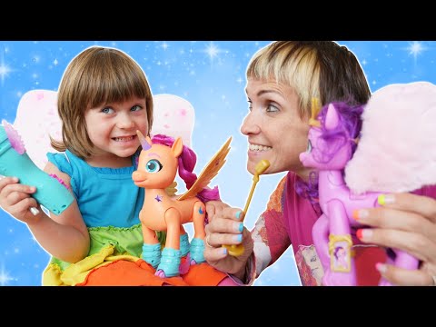 Фея малышка Бьянка и Маша Капуки играют в My Little Pony - Веселые игры в игрушки Привет, Бьянка!