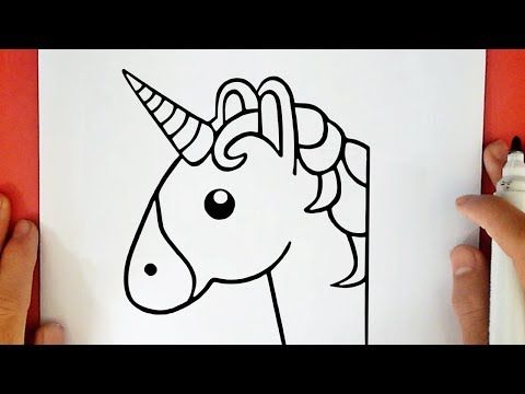 HOW TO DRAW A UNICORN EMOJI - YouTube