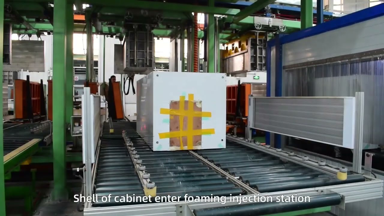 How a foaming cabinet of vending machine was made out, Easy Touch Told you