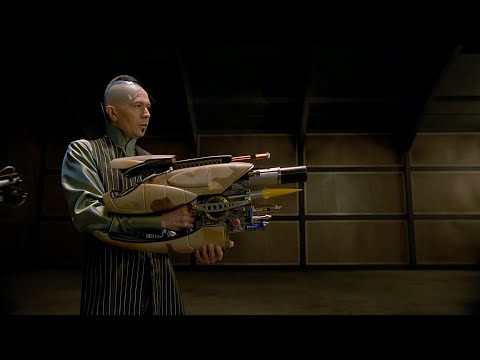 Gary Oldman with Zorg ZF-1 Pod Weapon System in "The Fifth Element" (1997) Open Matte version 1080p