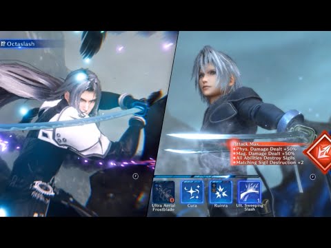 Ever Crisis Final Fantasy VII SephiBros VS Bahamut