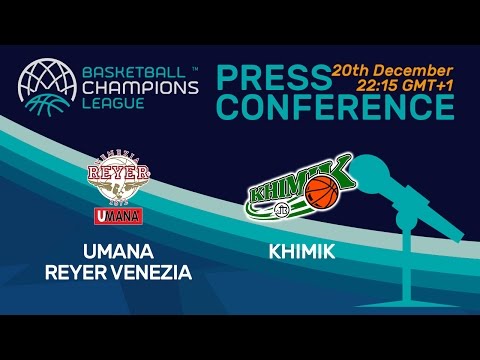 Umana Reyer Venezia v Khimik - Press Conference - Basketball Champions League