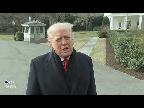 WATCH: Trump commends Iran for canceling executions, calls Venezuela's Machado 'a fine woman'