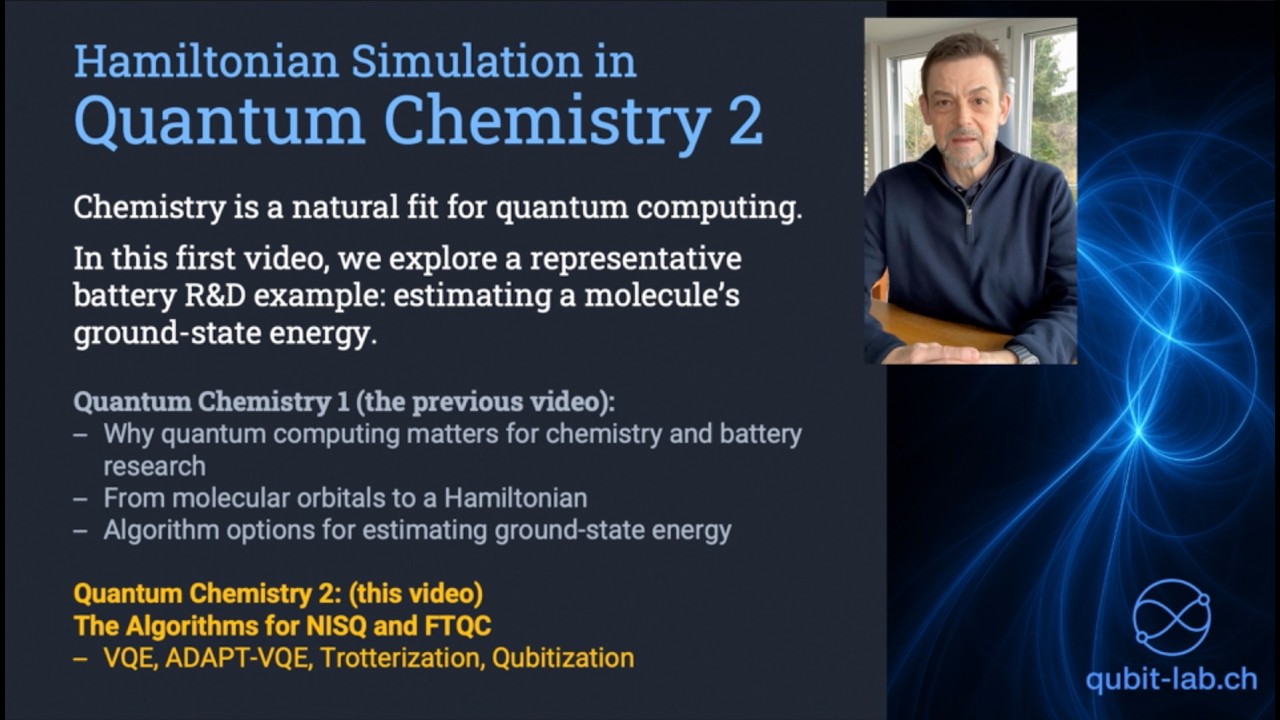 Quantum Chemistry 2: Hamiltonian Simulation Algos (VQE, ADAPT-VQE, Trotterization, Qubitization)