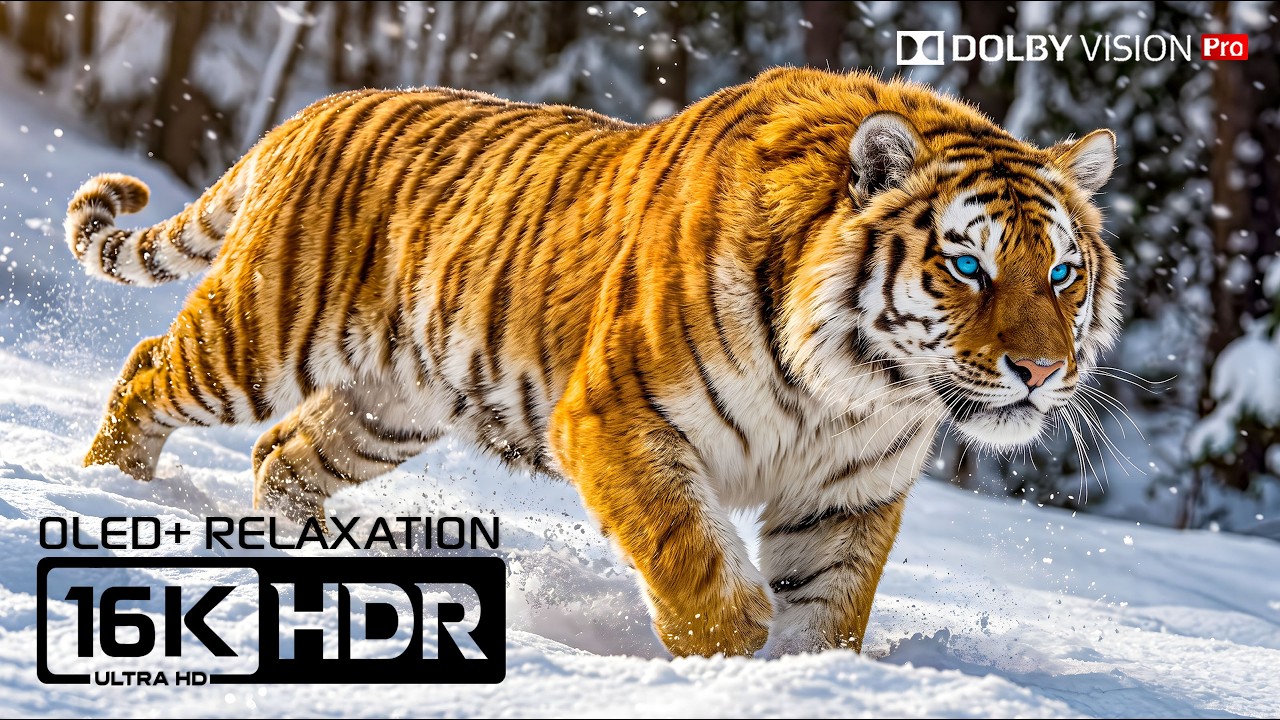 Best OLED HDR Quality | Dolby Vision 120fps | 16K Nature Animals (8K/4K Video TV)