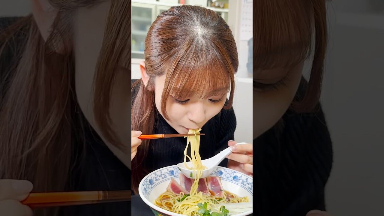 鹿児島県の珍グルメ！まぐろラーメン #ケンミン #ケンミンショー #鹿児島 #まぐろ #ラーメン #方言 #グルメ