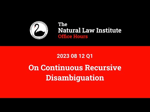 2023 08 12 Q1 On Continuous Recursive Disambiguation