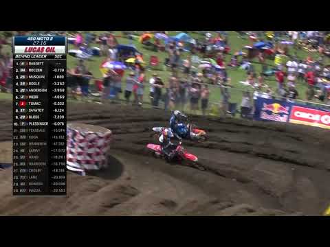 2019 RedBud National - 450 Moto 2 Baggett and Roczen battle