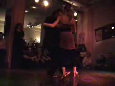 Mariano Frumboli  and  Eugenia Parilla  are  dancing  to  the  milonga  "  El Portenito  "