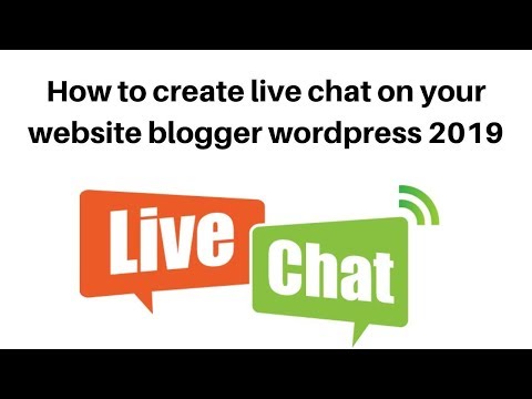 How to create live chat on your website  blogger  wordpress
