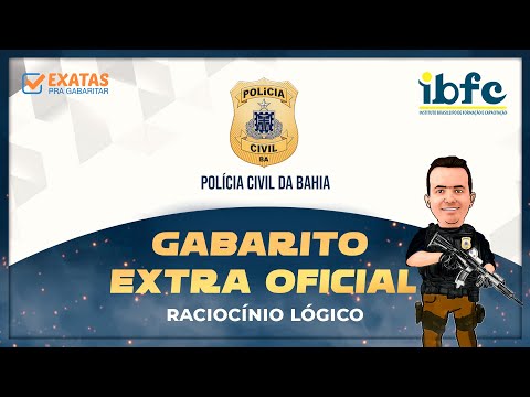 PC BA 2022 | GABARITO EXTRAOFICIAL - Raciocínio  Lógico | Escrivão, Investigador e Delegado