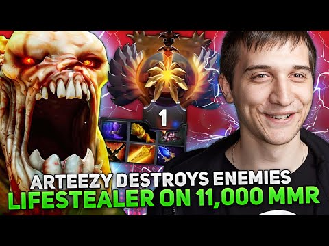 ARTEEZY DESTROYS ENEMIES plays on LIFESTEALER on 11,000 MMR DOTA 2!
