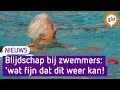 Blije gezichten, want het zwembad is weer open
