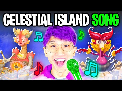 MY SINGING MONSTERS - CELESTIAL ISLAND - FULL SONG! (LANKYBOX Playing MY SINGING MONSTERS!)