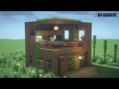 Minecraft : How To Build a Survival Spruce House