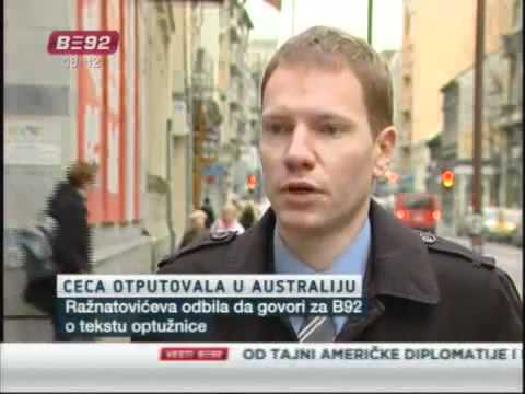 Milan Antonijevic govori za B92 o nepodizanju optuznice protiv Svetlane Raznatovic (30.11.2010.)