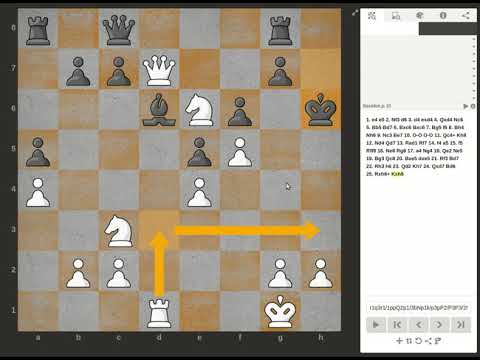 Chess Game Analysis 1: Morphy vs. Baucher 1858 - Divide and conquer