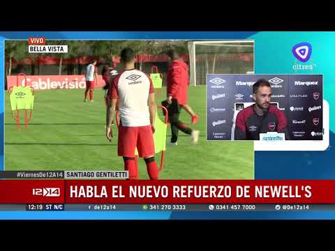 Newells presentó a su nuevo refuerzo, Santiago Gentiletti