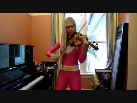 Lara plays the Mighty Morphin Power Rangers theme (violin cover)
