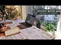 7 HOUR STUDY WITH ME | Background noise, Rain Sounds, 10-min break, No Music