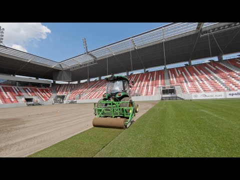 Elkészült a DVTK Stadion vadonatúj gyepszőnyege | 2022. június 16. | DVTK TV