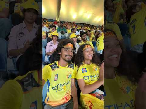 CSK 💛win pannitanga 💯😱#csk #cricket #ipl #girl #dhoni