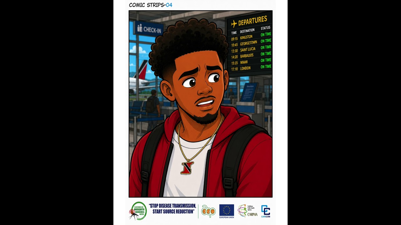 The Travelling Mosquito - Caribbean Mosquito Awareness Week 2026 Radio Ad and Comic Strip