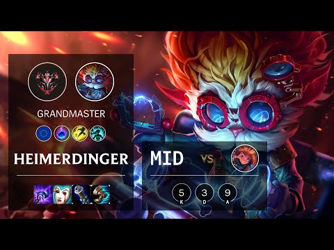 Heimerdinger Mid vs Zoe - EUW Grandmaster Patch 10.13
