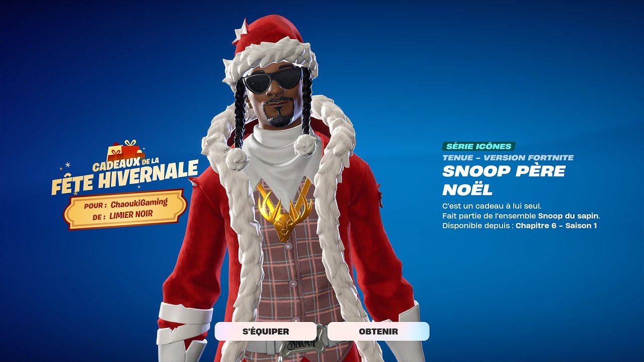 Comment débloquer le Skin Snoop Dog Père Noël dans Fortnite !!