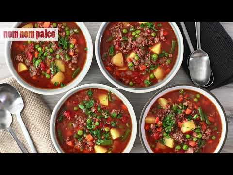 Easy Paleo Hamburger Soup | Healthy, Comforting One-Pot Meal